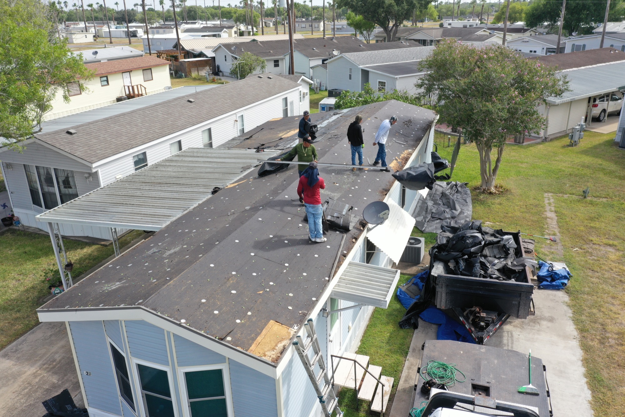 Complete Tear-Off & Re-Roof — Rio Grande Valley — before